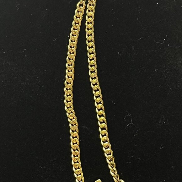 Christian Dior Crystal CD Pendant Necklace - Picture 8 of 10